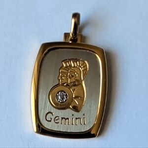 Pierre Cardin Gold and Silver Gemini Pendant